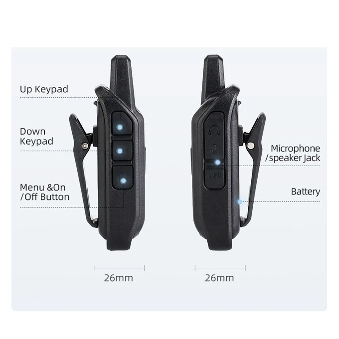 Mini Pmr446mhz Walkie Talkie
